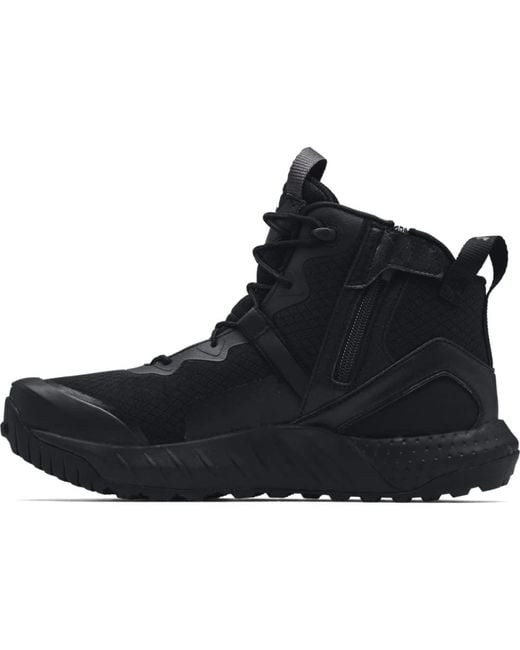 UA Micro G Valsetz Zip Mid Chaussures de Trail Under Armour pour homme en coloris Black