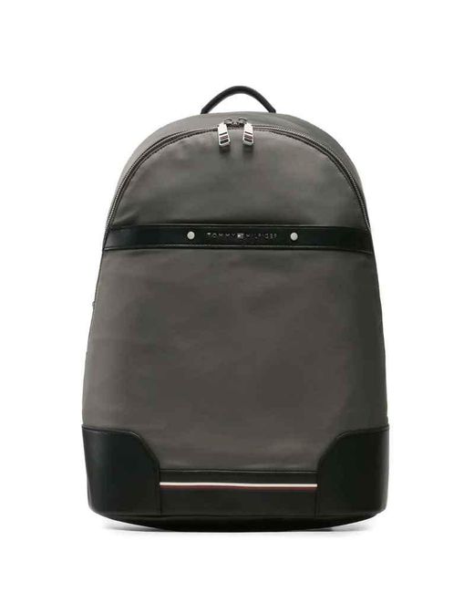 Tommy Hilfiger Gray Backpack Repreve Hand Luggage for men