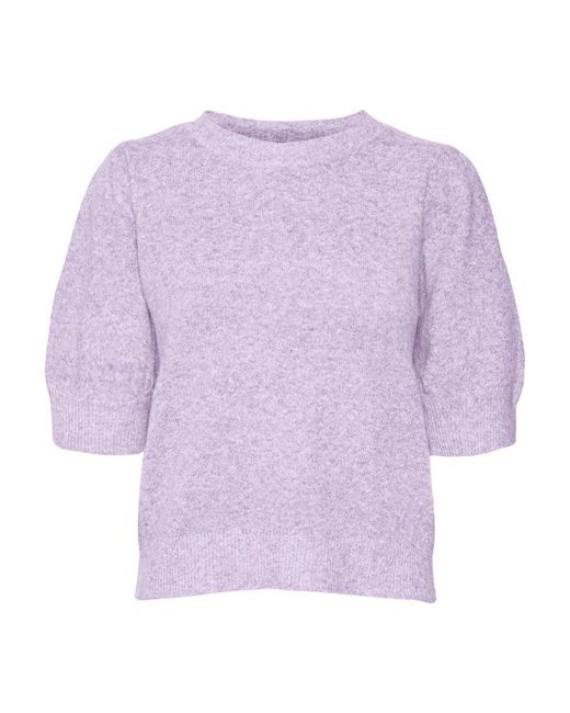Vero Moda Purple Vmdoffy Ga Noos 2/4 O-neck Pullover Sweater