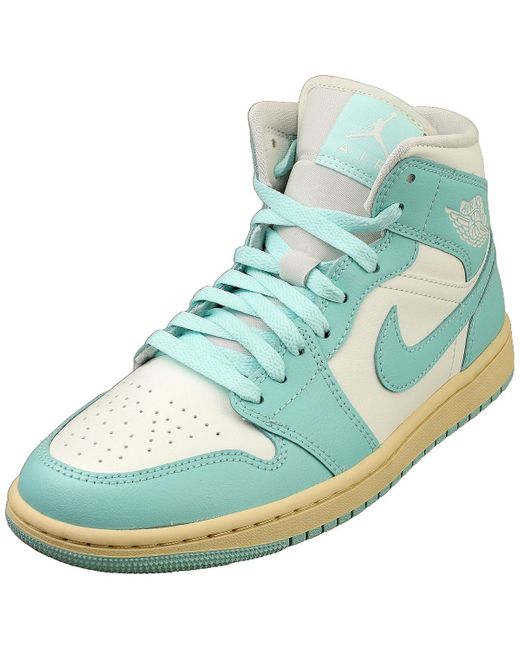 Nike Blue Jordan 1 Mid Shoes