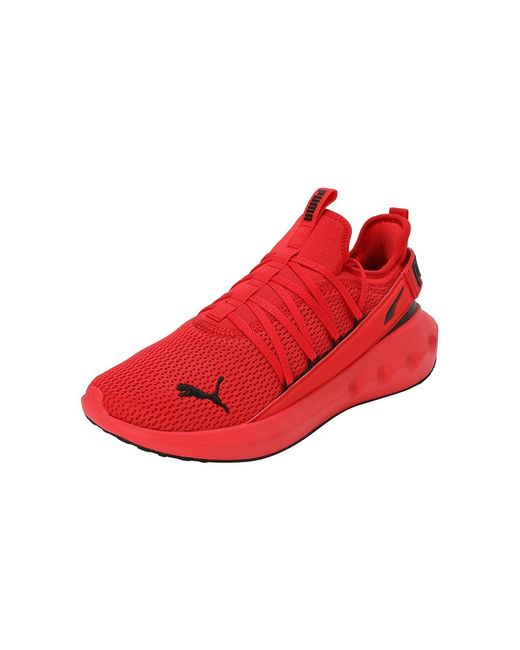 Red puma running shoes deals