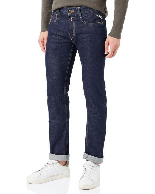 Replay Blue Rocco Aged Jeans for men