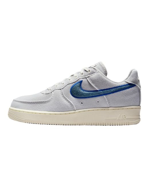 Nike Air Force 1 Low Canvas schuhe in Blue für Herren
