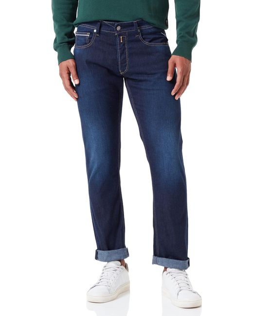Replay Jeans Grover Straight-Fit X-Lite Plus mit Stretch in Blue für Herren