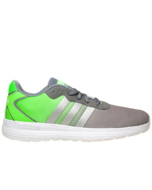 Adidas Neo Cloudfoam Speed S Running Trainers Shoes Grey Green Aq1433 B55c for men
