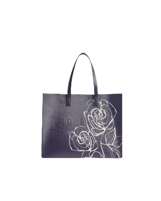 Ted Baker Blue London Wxb-alumicn-linear Rose Extra Large Icon Bag