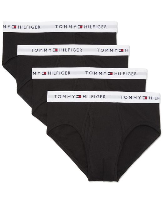 Tommy Hilfiger Black 4-pack Cotton Brief for men