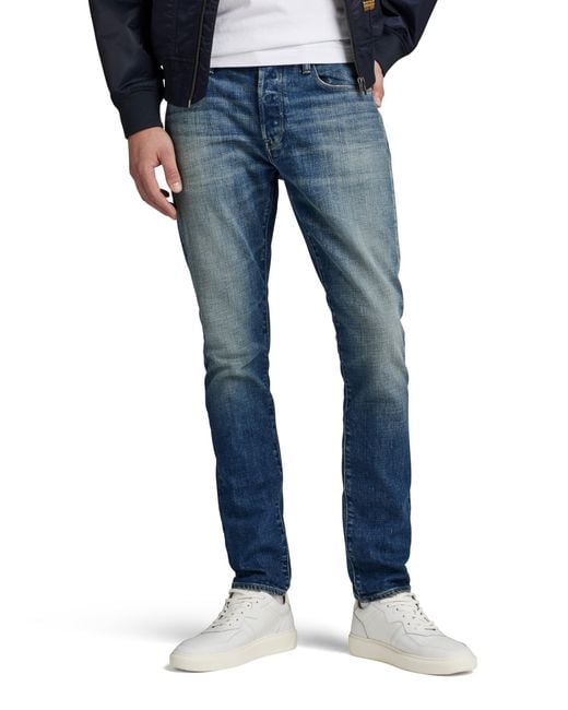 G-Star RAW Blue 3301 Slim Jeans