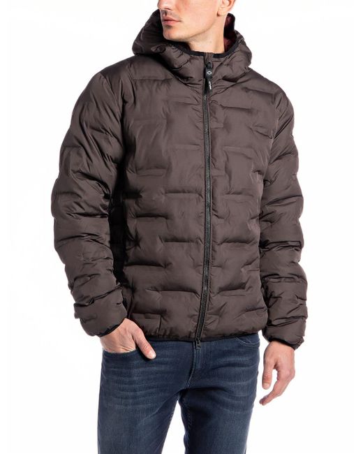 Replay Gray M8176a Jacket for men