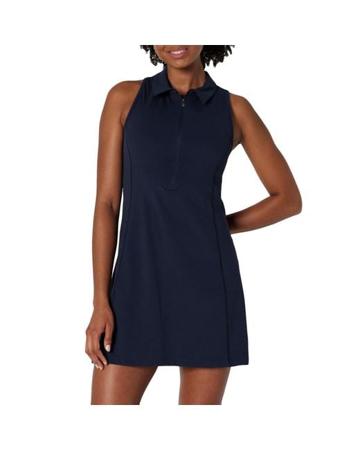 Amazon Essentials Blue Active Formflex Buttery Soft Polo-Tenniskleid mit integriertem BH und Shorts