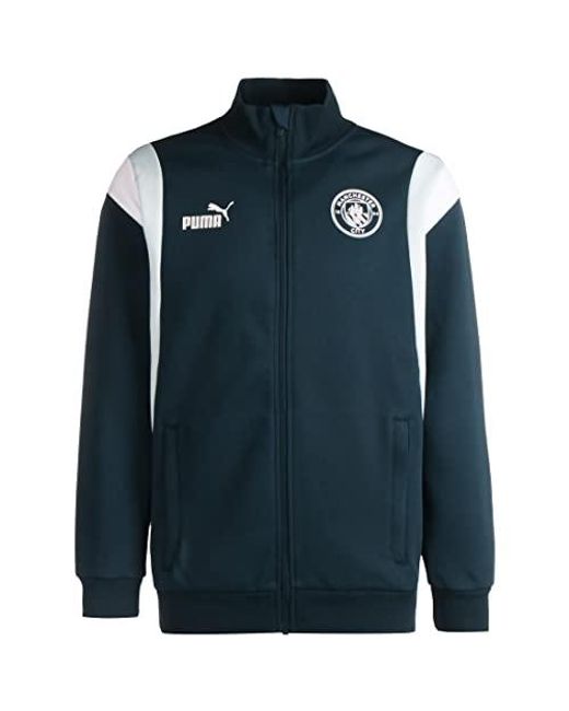 PUMA Chester City Football Archive Training Jacket Dark Blue/light Blue for  Men | Lyst UK