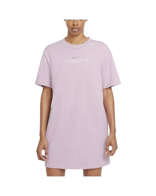 Nike Purple Robe T shirt Femme Swsh Undershirt