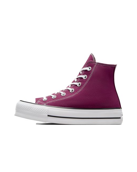 Converse Purple Chuck Taylor All Star Lift High Top Sneakers