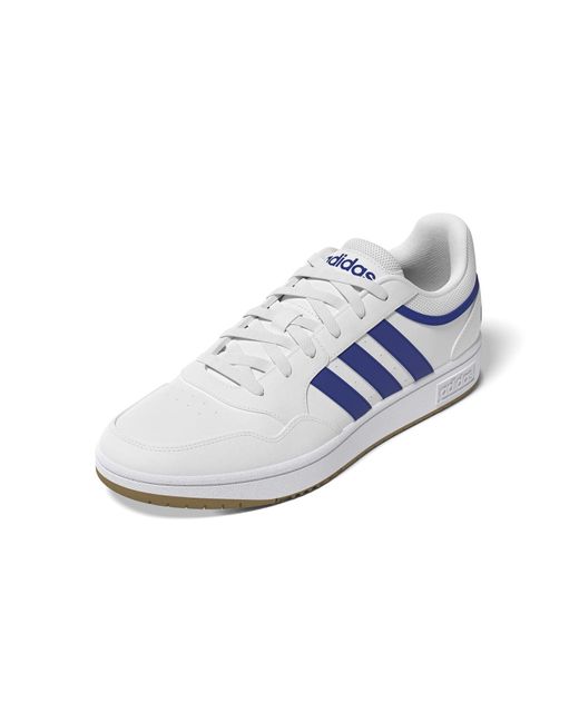Adidas Sneaker Hoops 3.0 FTWR White/Team Royal Blue/Gum3 40 für Herren