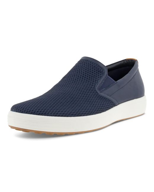 Ecco Soft 7 Slip On 2.0 Sneaker in Blue for Men | Lyst