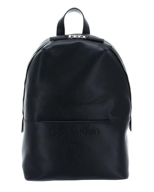 Calvin Klein Black Set Round Bp Backpacks for men