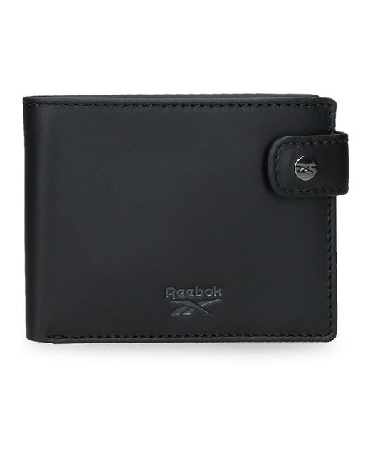 Reebok Switch Horizontal Wallet With Click Closure Black 11 X 8.5 X 1 Cm  Leather for Men | Lyst UK