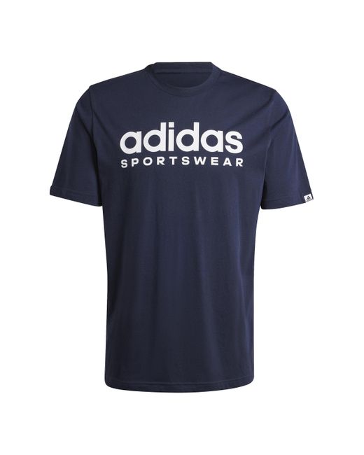 Graphic tee Camiseta Adidas de hombre de color Blue