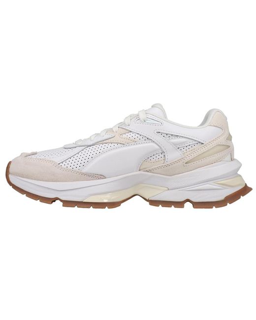 PUMA Mens Nano Dunes Lace Up Sneakers Shoes Casual - Off White, White, Off White, White, 9.5 for men