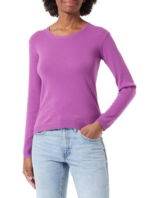 Benetton Purple Jersey G/c M/l 1091d1m08 Sweater