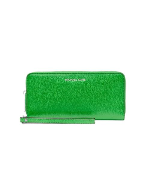 Michael Kors Green Jset Continental Wallet Bag