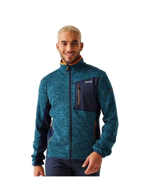 Regatta Baslinn Strickfleecejacke | Midlayer für in Blue für Herren