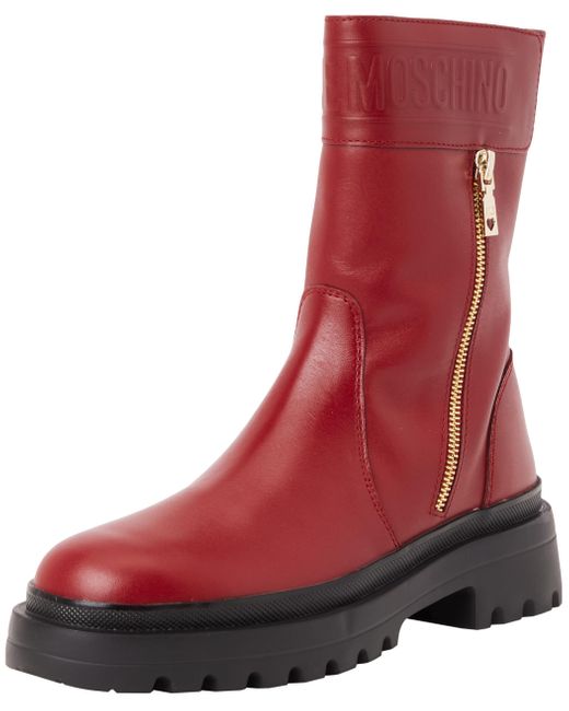 Love Moschino Red Ja24245g0lia0556 Stiefelette