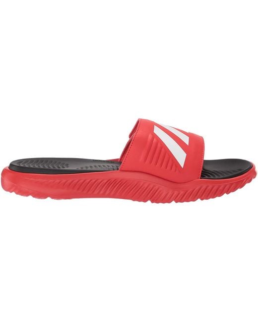 adidas Alphabounce Slide in Red for Men | Lyst