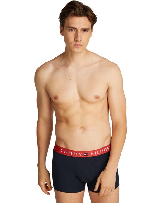 Tommy Hilfiger Stretch Slim Fit Tee Mw0mw10800 Blue for men