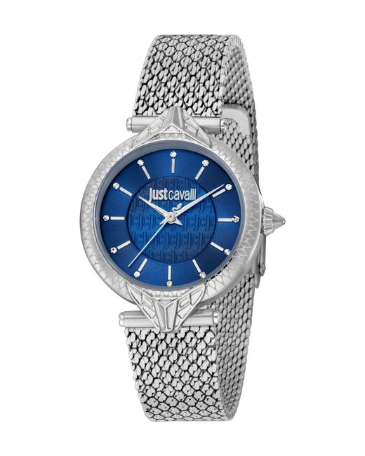 Esprit Blue Analog Japanisches Quarzwerk Uhr mit Edelstahl Armband JC1L237M0045