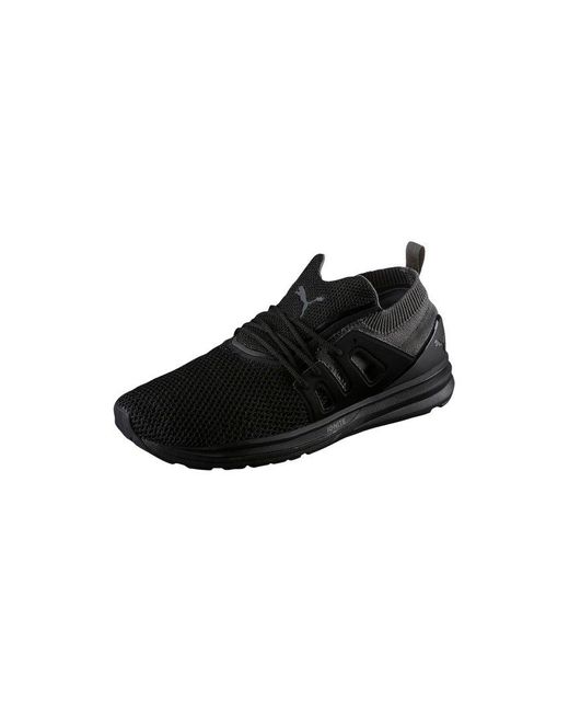 PUMA Black Blaze Of Glory Limitless Lo Evoknit Lace Up S Trainers 363668 01 for men
