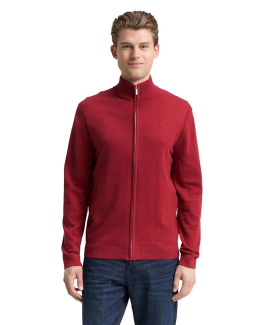 Tom Tailor 1047571 Strickjacke in Rot für Herren Lyst DE