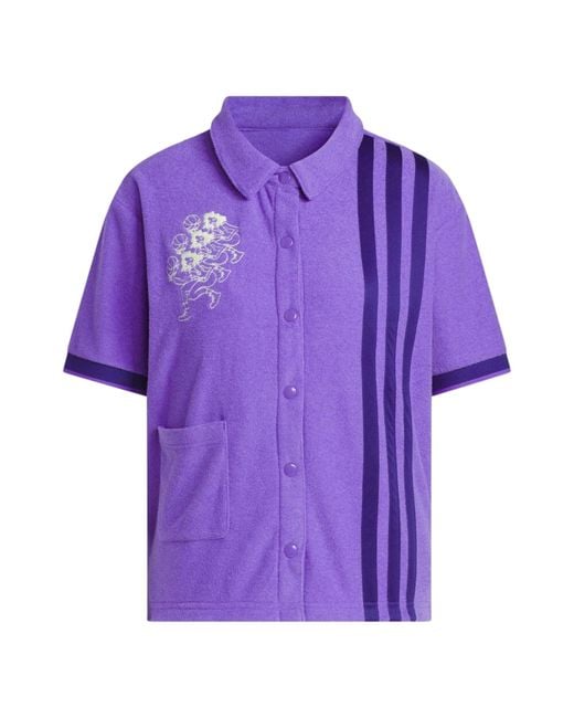 T-shirt de tir Hoop York City pour femme Adidas en coloris Purple