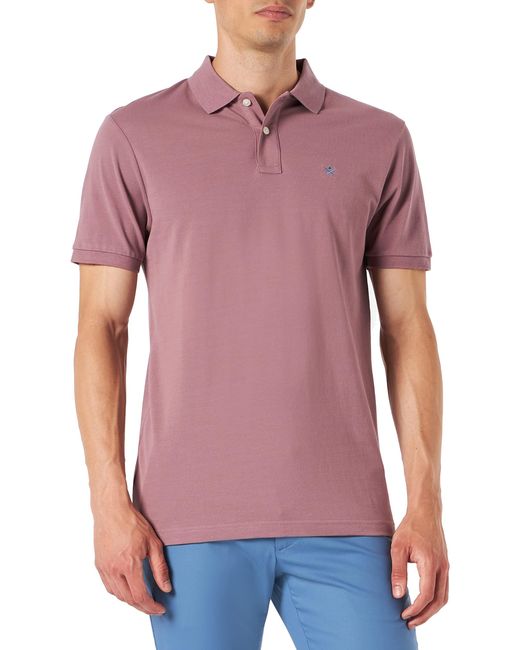 Hackett Purple Slim Fit Logo Polo Shirt for men