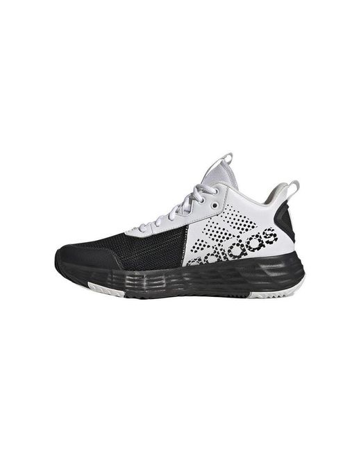 Adidas White Ownthegame 2.0 Lightmotion Sport Basketball Mid Shoe Sneaker for men