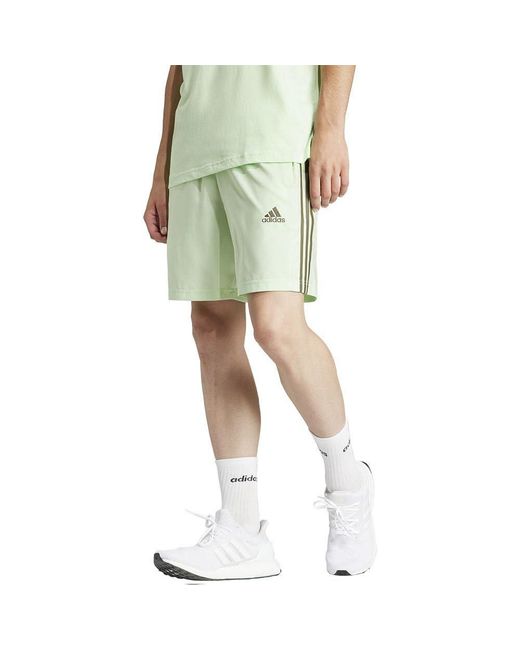 Uomo Aeroready Essentials Chelsea 3-Stripes Shorts di Adidas in Green da Uomo