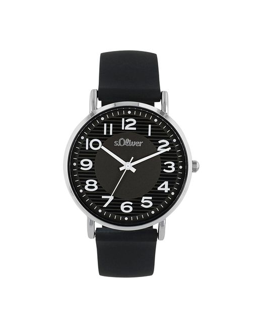 S.oliver Black Uhr Armbanduhr Silikon 2038375
