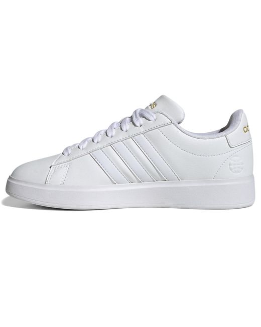 Adidas White Grand Court 2.0 Tennis Shoe