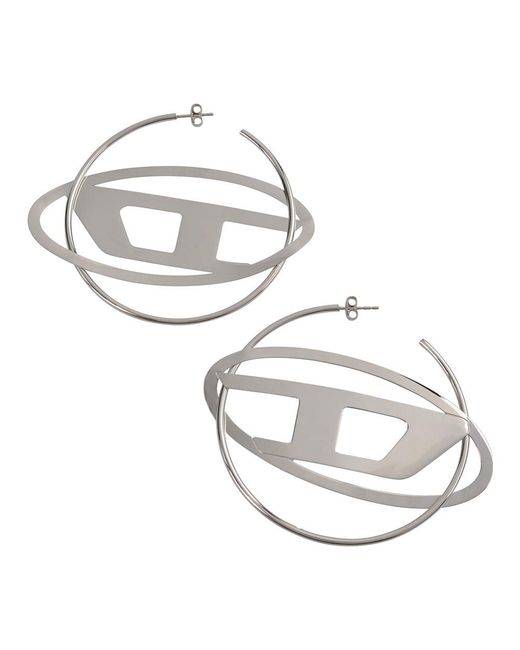 DIESEL Metallic Dx1461040 S Earrings for men