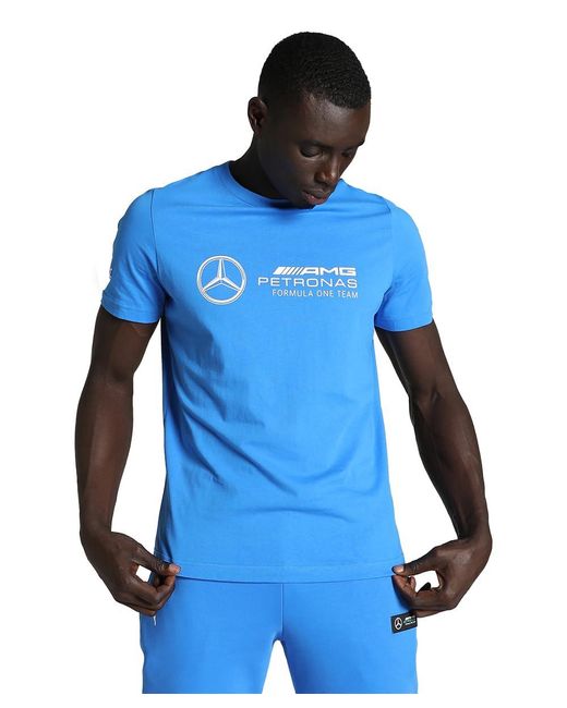 PUMA Mercedes-AMG Petronas Motorsport T-Shirt SUltra Blue für Herren