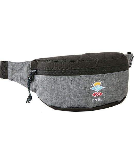 Rip Curl Black Waist Bag Small Icons Of Surf - Grey for men