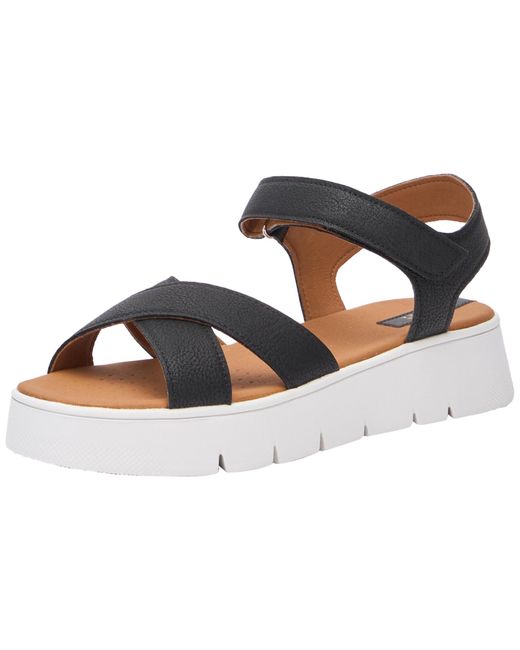 Geox D Dandra 40 C Wedge Sandaal Voor in het Black