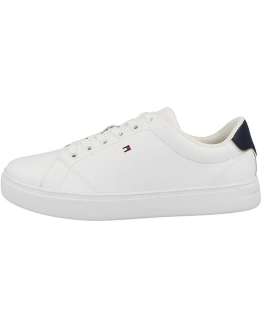 Tommy Hilfiger White Cupsole Sneaker Essential Court Schuhe