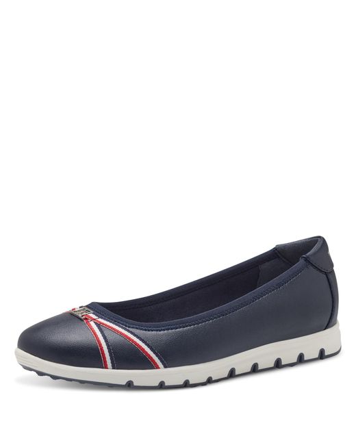 S.oliver Blue Ballerinas Flach Bequem