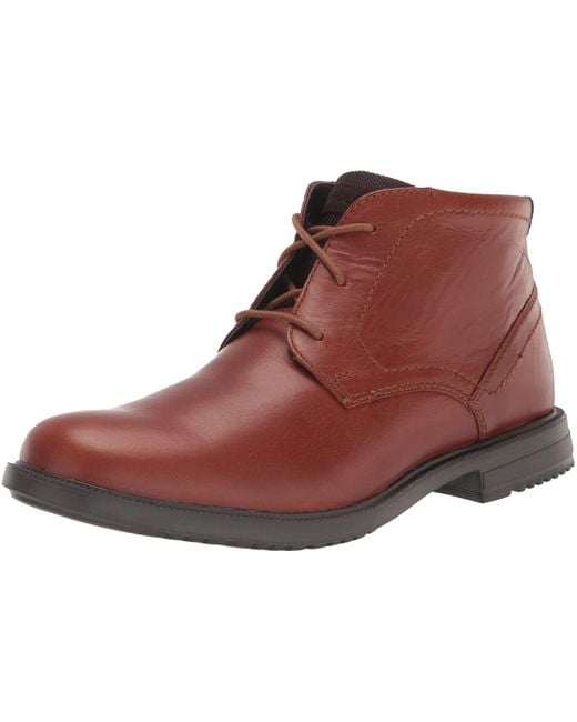 Rockport Berenger Plain Toe Chukka Boot in Brown for Men | Lyst
