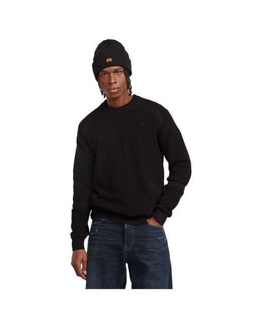 G-Star G-Star Detailed Knitted Pullover in Black für Herren