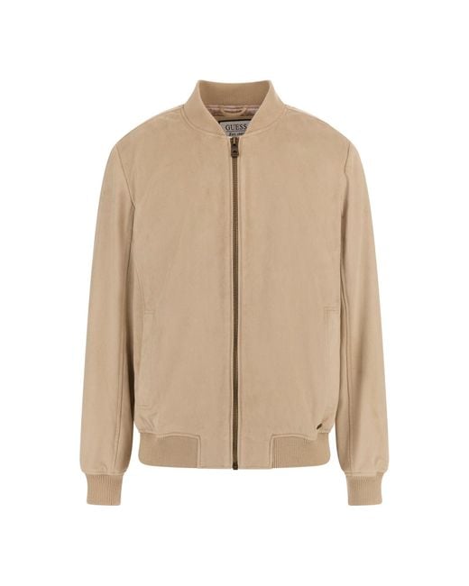 Guess Natural Suede Bomber for men