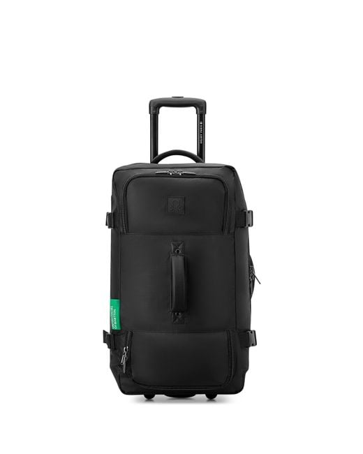 Now due ruote Rolling Duffel Bag di Benetton in Black