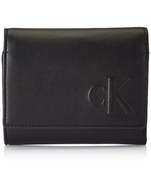 Jeans Trifold + Hardware Keyfob di Calvin Klein in Black