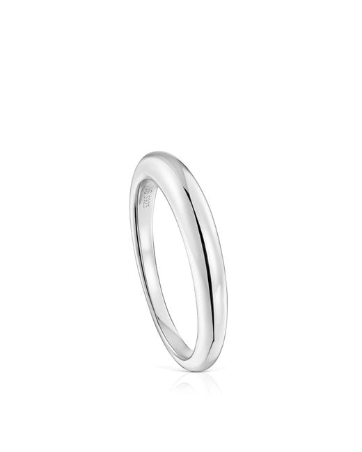 Tous Metallic Glatter Ring aus Feinsilber